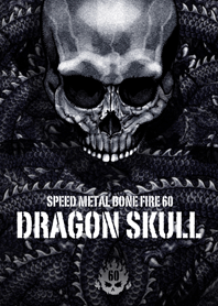 Speed metal bone fire Dragon skull 60