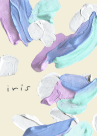Iris theme. watercolor