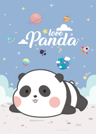 Panda Love Galaxy Blue