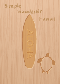 Simple woodgrain Hawaii.