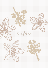 Line flower dull color23 from Japan