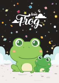 Frog Love Galaxy Black