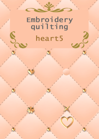Embroidery quilting(heart5)