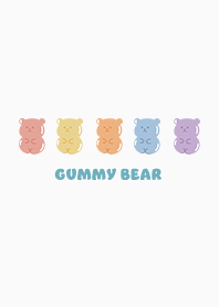 yammy gummy bear / white