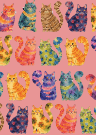Amusing Cats03 light pink