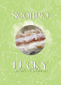 SCORPIO SIGN LUCKY COLOR & STONE