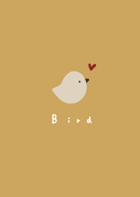 Dull yellow. Bird. Natural.