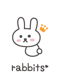 兔子*白色*王冠