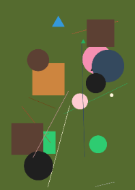 Dynamic Color Geometry Green