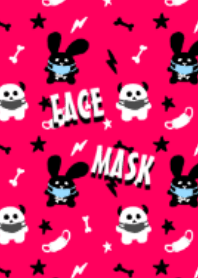 Rock rabbit and skull / face mask