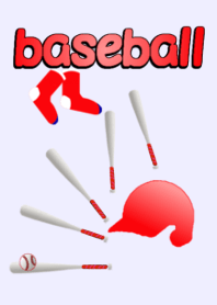 baseball red helmet and red socks