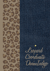 Leopard Coordinate*Denim Indigo