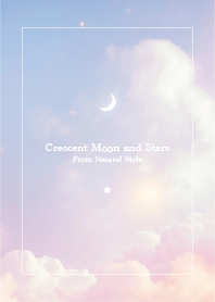 Crescent moon and stars #80