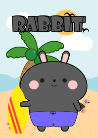 Black Rabbit  On The Beach Theme