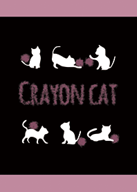 Black & Pink / Crayon Cat