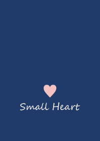 Small Heart *Navy+Pink 16*