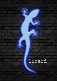 blue glowing lizard 19