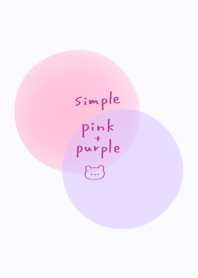 Simple pink and purple watercolor