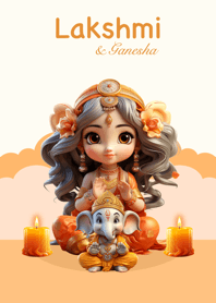Lakshmi & Ganesha for Thursday