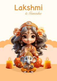 พระแม่ลักษมี & พระพิฆเนศ [วันพฤหัสบดี]