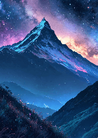 Stars and mountain tops
