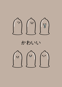 cute transparent balloon(brown)