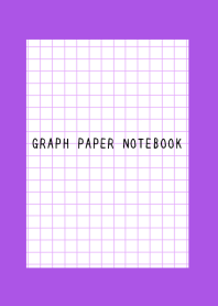 GRAPH PAPER NOTEBOOK-NEON PURPLE