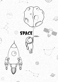 簡單太空主題獨角獸版本