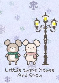 Little twins Mouse and snow town #2020 E