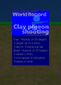 World record Clay pigeon shooting