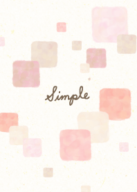 watercolor square Pink28 from Japan