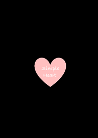 Simple Heart-BLACK × 粉色