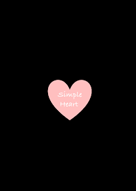 Simple Heart-BLACK & Pink