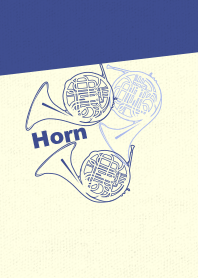 horn 3clr Corn flower blue