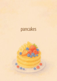 Fluffy pancakes01 on pink & blue