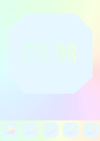 blue color rainbow  K19