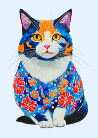 Cat looking this way01blue_JP