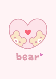 Bear Heart - Pink