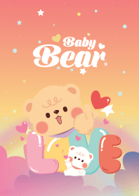 Chubby Baby Bear Cloud Hot Pastel