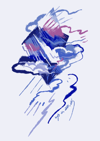 The blue dreamy rain
