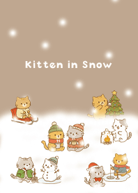 brown Kittens and Snow Scenery 03_2