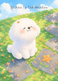 Bichon in the Meadow