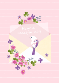 Attach flowers to the letter.