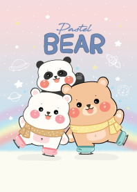 Bear Chubby Cute : Pastel Sky