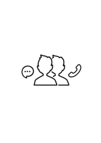 シンプルなLINEの着せ替え　白