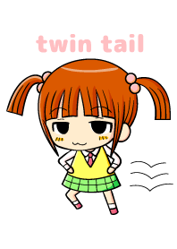 twin tail and daily life