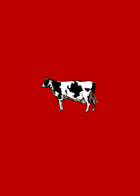 Minimalist cow-red