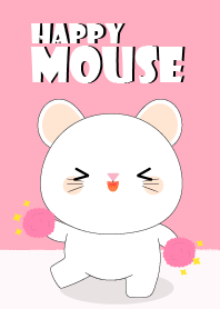 Happy Happy white mouse Theme