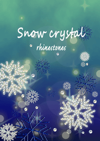 Snow crystal rhinestones