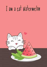 a Cat watermelom